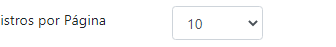 2. Registros por página