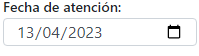 5. Fecha de atención