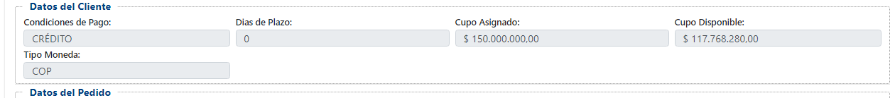 1. Datos del cliente