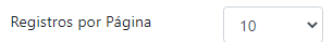 2. Registros por página